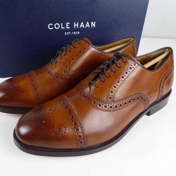 Cole Haan Cap Toe Leather Oxford Dress Shoes NIB
